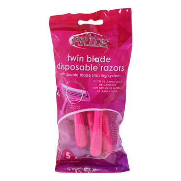 Twin Blade Disposable Razors (5 Pcs) / 803825 - Karout Online -Karout Online Shopping In lebanon - Karout Express Delivery 