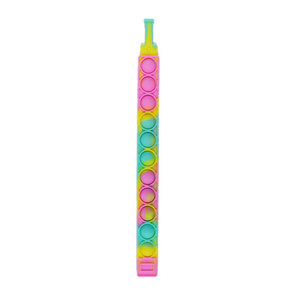 Shop Online Push Pop Bubble Colored Pop It Fidget Toy 20CM Bracelet / KC-281 - Karout Online Shopping In lebanon
