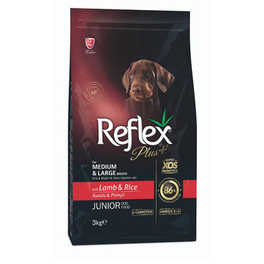 Reflex Plus Dog Medium Large Junior Lamb and Rice 3kg - Karout Online -Karout Online Shopping In lebanon - Karout Express Delivery 