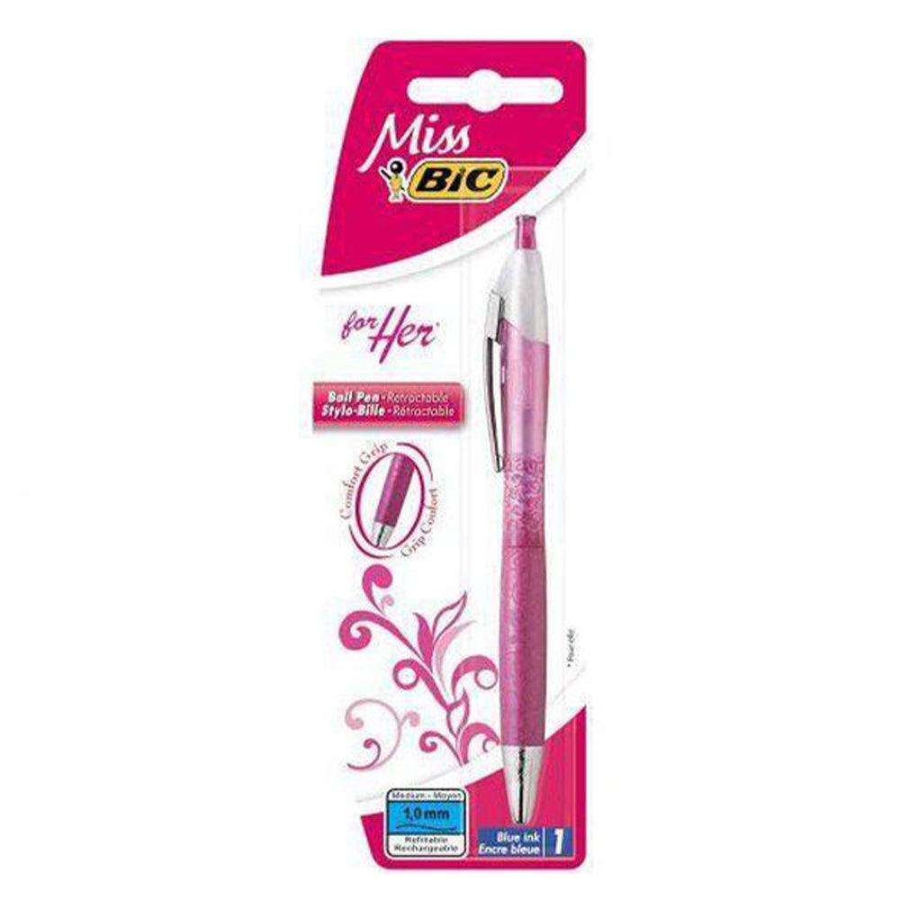 Bic For Her Amber Ballpoint Pen Blister / Blue - Karout Online -Karout Online Shopping In lebanon - Karout Express Delivery 