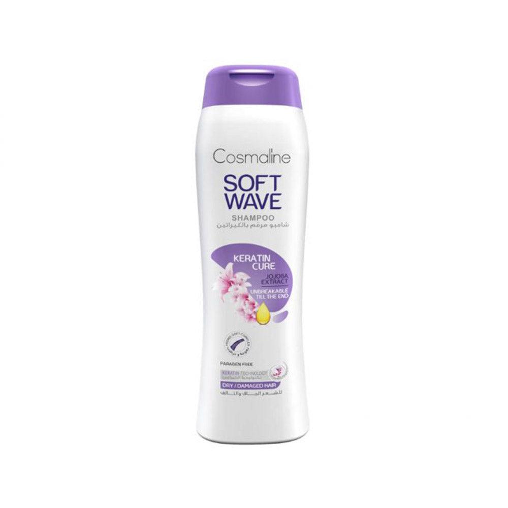 Cosmaline SOFT WAVE KERATIN CURE SHAMPOO FOR DRY / DAMAGED HAIR 400ml /B0003363 - Karout Online -Karout Online Shopping In lebanon - Karout Express Delivery 