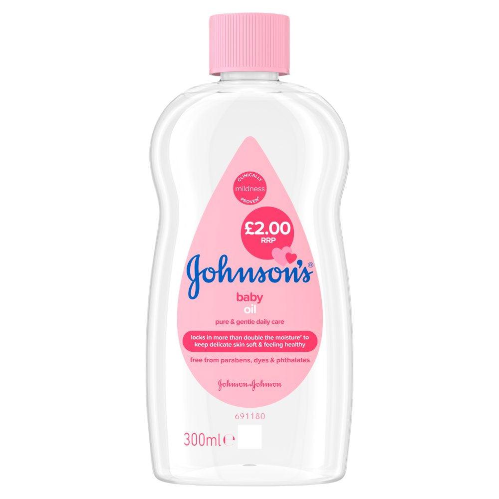 Johnsons Baby Oil Pure & Gentle 300ml - Karout Online -Karout Online Shopping In lebanon - Karout Express Delivery 
