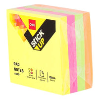 Deli EA03003 Pad Sticky Notes, 76 x 76mm 400 Sheets - 4 color - Karout Online -Karout Online Shopping In lebanon - Karout Express Delivery 