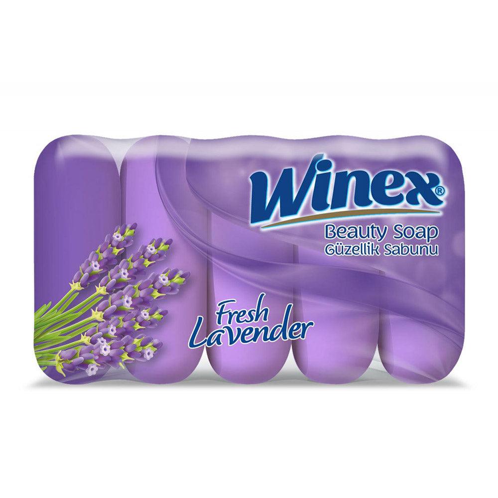 Winex Beauty Soap Lavender 5 X 55g ( 5 Pcs) - Karout Online -Karout Online Shopping In lebanon - Karout Express Delivery 