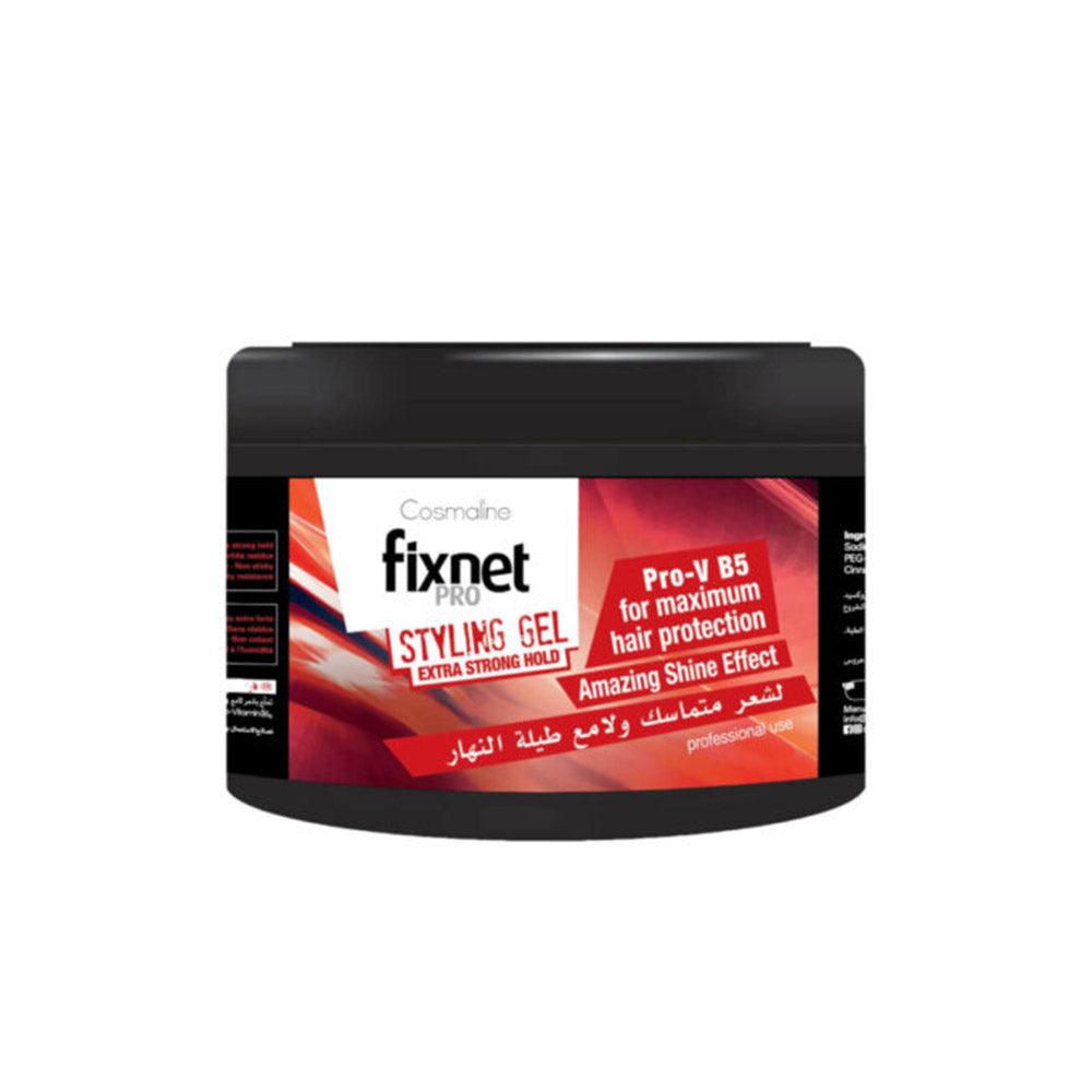 Cosmaline Fixnet Pro Styling Gel Extra Strong Hold Red 450ml / B0003455 - Karout Online -Karout Online Shopping In lebanon - Karout Express Delivery 