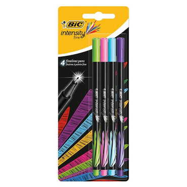 BIC  Intensity Fine Liner Pens 4 pcs - Karout Online -Karout Online Shopping In lebanon - Karout Express Delivery 
