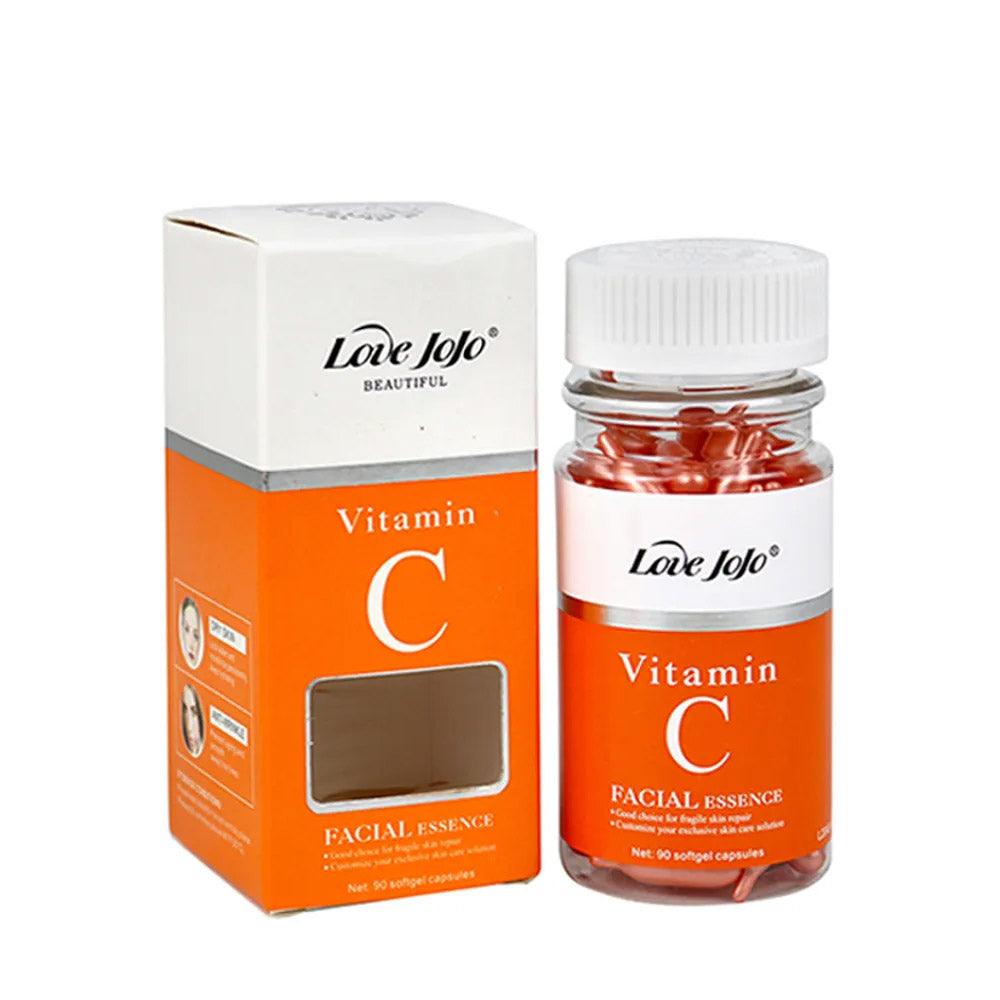 Love JoJo Vitamin C Facial Essence Softgel 90 Capsules - Karout Online -Karout Online Shopping In lebanon - Karout Express Delivery 