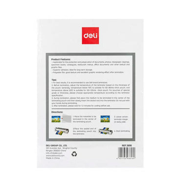 Deli E3816  Laminator Film 216 x 33MM - Karout Online -Karout Online Shopping In lebanon - Karout Express Delivery 