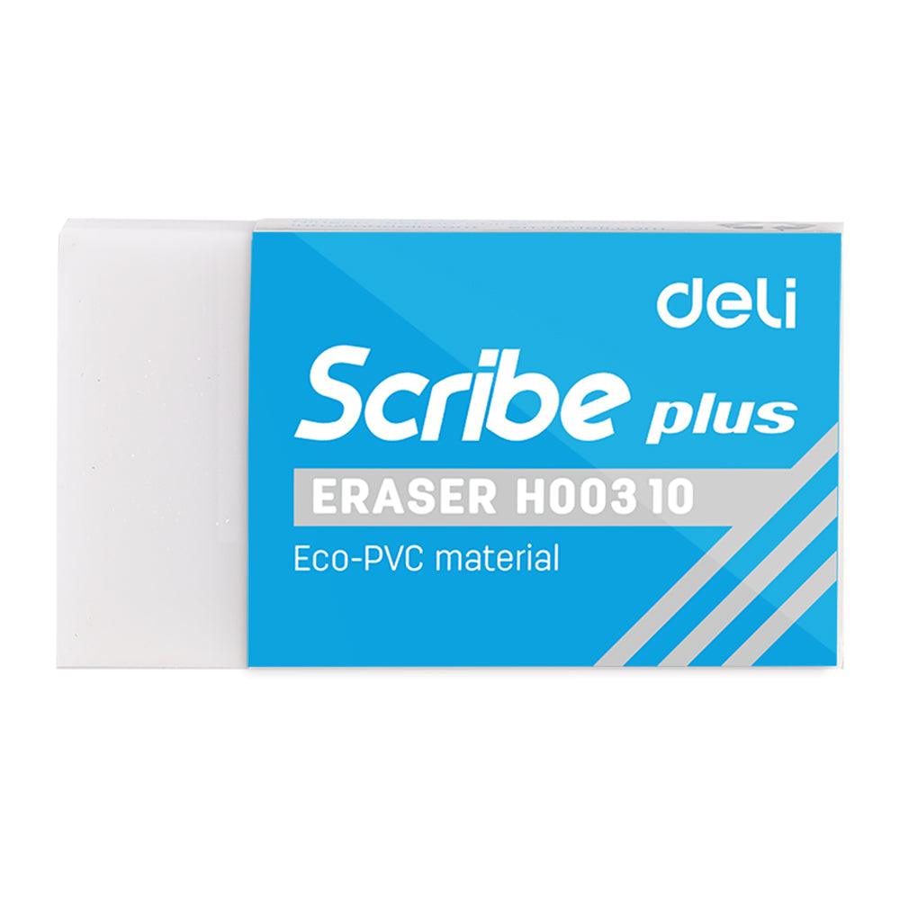 Deli H00310 Scribe Eraser 4 x 2.2 x 1.2 cm - Karout Online -Karout Online Shopping In lebanon - Karout Express Delivery 