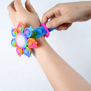 Pop Bubble Wristband Silicone Fidget Toys Spinners Watch Bracelet