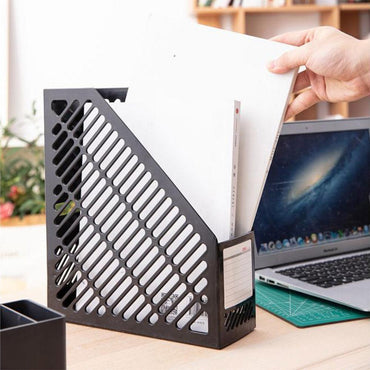 Deli E9841 Magazine Rack Black - Karout Online -Karout Online Shopping In lebanon - Karout Express Delivery 