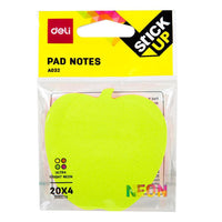 Deli EA03202 Shapes Sticky Notes, 76 x 76mm 80 Sheets - Karout Online -Karout Online Shopping In lebanon - Karout Express Delivery 