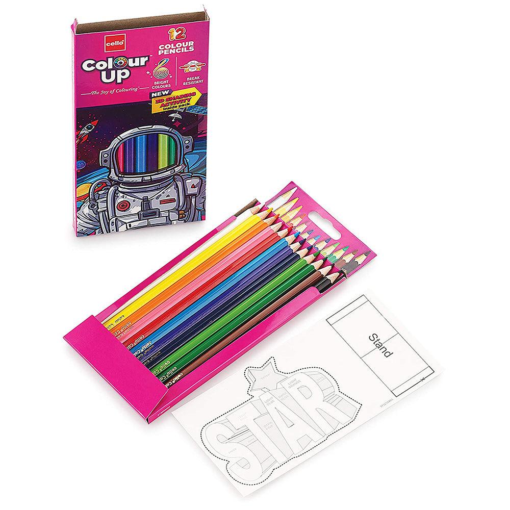 (NET) Cello Color Up Pencil Pack Of 12 Colors