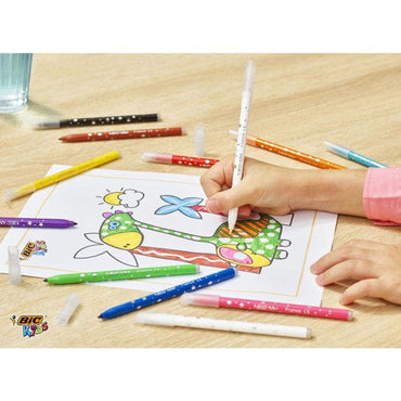Bic Kids Magic Felt Pens Assorted Colors / 12 Pieces - Karout Online -Karout Online Shopping In lebanon - Karout Express Delivery 