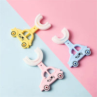 Children U shaped Toothbrush with Car shape Handle / 22Fk040 - Karout Online -Karout Online Shopping In lebanon - Karout Express Delivery 