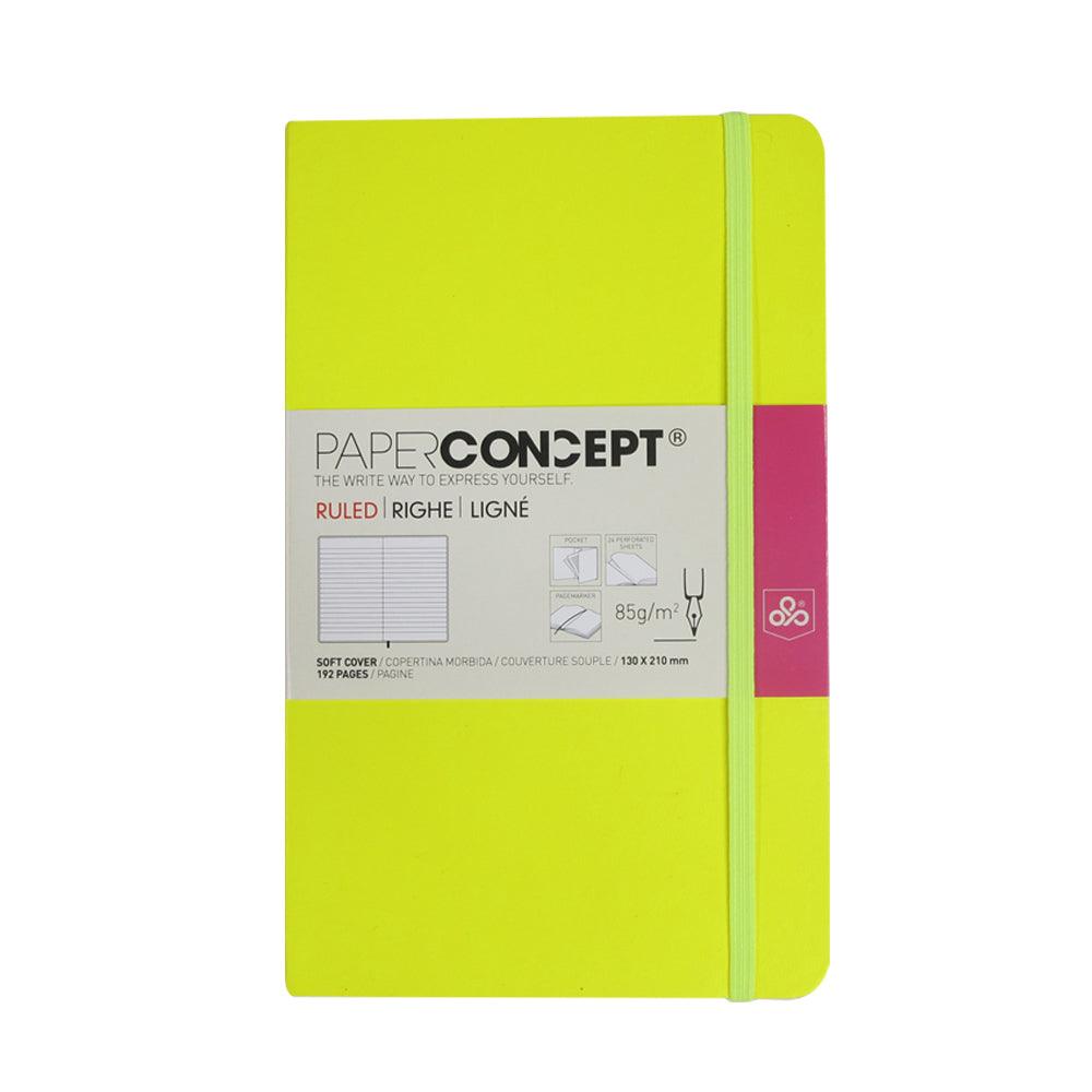 OPP Paperconcept Executive Notebook PU Fluo Soft Cover Line /13×21 cm - Karout Online -Karout Online Shopping In lebanon - Karout Express Delivery 