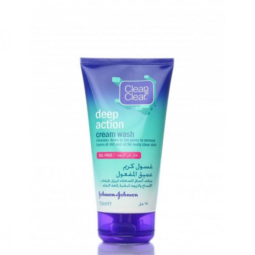 Clean & Clear Deep Action Cream Wash 150ml - Karout Online -Karout Online Shopping In lebanon - Karout Express Delivery 