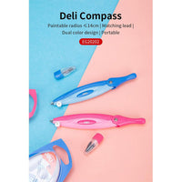 Deli G20202 Compass with Pencil Lead - Karout Online -Karout Online Shopping In lebanon - Karout Express Delivery 