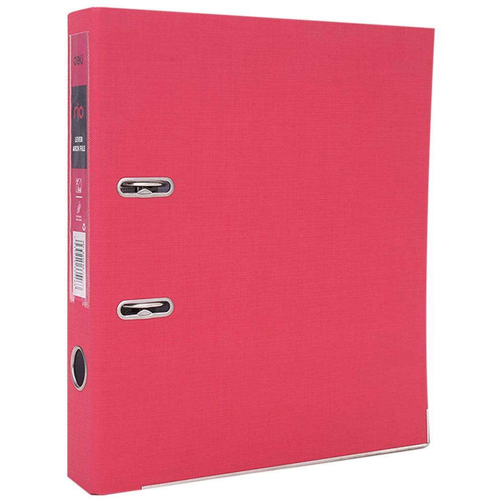 Deli EB20040 Lever Arch File A4 2 inch - Red - Karout Online -Karout Online Shopping In lebanon - Karout Express Delivery 