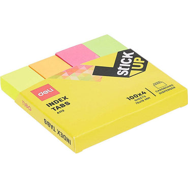 DELI A11202 Index Tabs 76 x 19 MM - 400 sheet 4 Colors - Karout Online -Karout Online Shopping In lebanon - Karout Express Delivery 