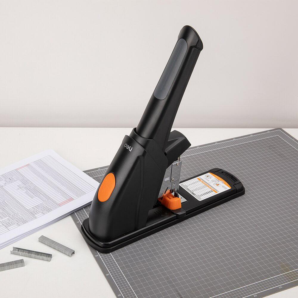 Deli E0383 Heavy Duty Stapler 210 Sheets  Black - Karout Online -Karout Online Shopping In lebanon - Karout Express Delivery 