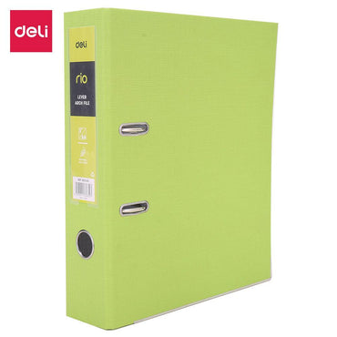 Deli EB20160 Lever Arch File A4 3 inch - Green - Karout Online -Karout Online Shopping In lebanon - Karout Express Delivery 