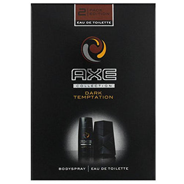 Axe Men Black Collection Temptation Eau De Toilette 100ml and Deodorant 150ml - Karout Online -Karout Online Shopping In lebanon - Karout Express Delivery 