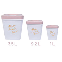 Kitchen Plastic Vintage Storage Set ( 3 Pcs) - Karout Online -Karout Online Shopping In lebanon - Karout Express Delivery 