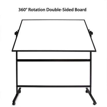 Deli E7883  Double Sided White Board with Stand and Roller 90 x 150cm - Karout Online -Karout Online Shopping In lebanon - Karout Express Delivery 