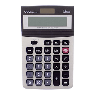 Deli E1222 Calculator 12 Digits - Karout Online -Karout Online Shopping In lebanon - Karout Express Delivery 
