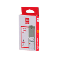 Deli E39217 Calculator Metal - 8 Digits With Cover - Karout Online -Karout Online Shopping In lebanon - Karout Express Delivery 