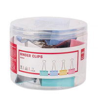 Deli 8551A Colorful Binder Clips 12 pcs 51mm - Karout Online -Karout Online Shopping In lebanon - Karout Express Delivery 