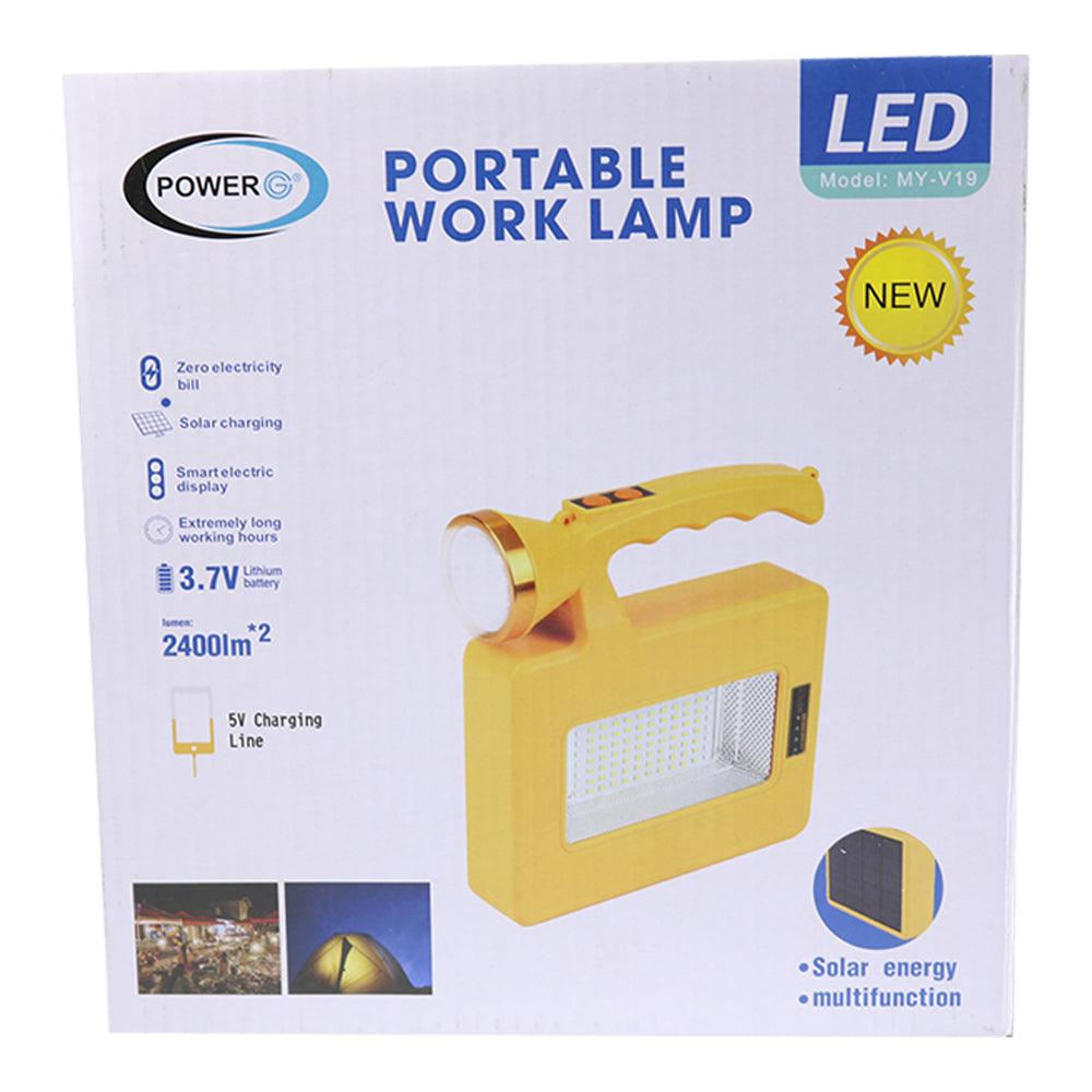 Power G Multifunctional Led Solar Portable Work Lamp - Karout Online -Karout Online Shopping In lebanon - Karout Express Delivery 