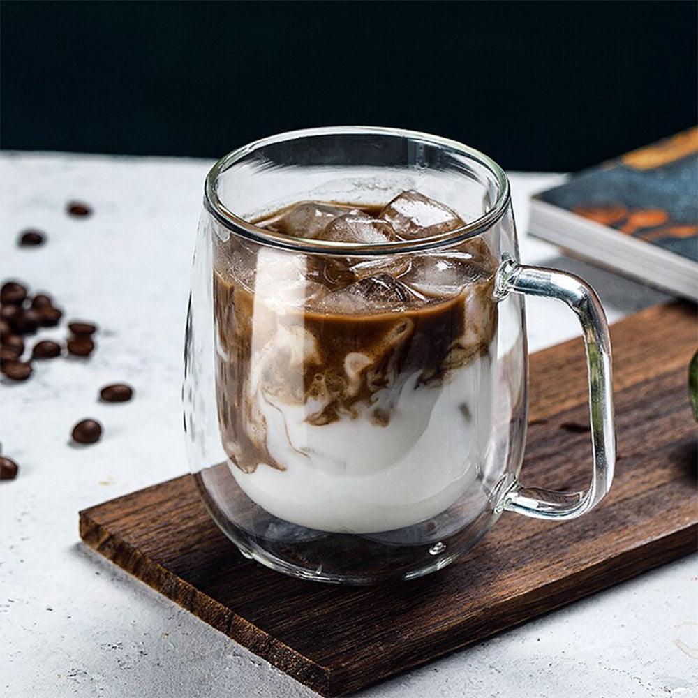 Double Glass Transparent Mug 250 ml / 22FK022 - Karout Online -Karout Online Shopping In lebanon - Karout Express Delivery 