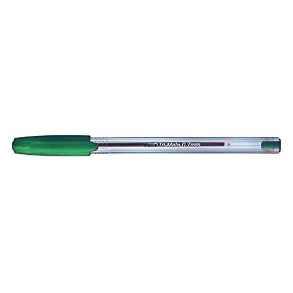 Bic Cello Trimate Ballpoint Pen 1.0mm / Green - Karout Online -Karout Online Shopping In lebanon - Karout Express Delivery 
