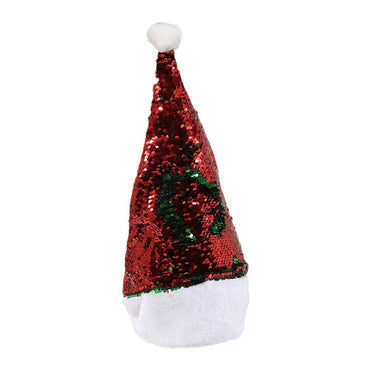 Christmas Shiny Red & Green Santa Hat / AB-365 - Karout Online -Karout Online Shopping In lebanon - Karout Express Delivery 