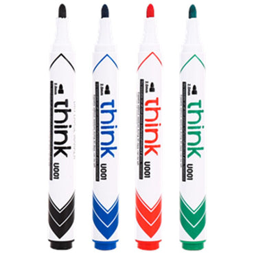 Deli U00101 Dry Erase Bullet Tip 4 pcs - Karout Online -Karout Online Shopping In lebanon - Karout Express Delivery 