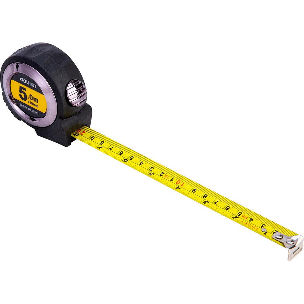 Deli E79551 Steel Measure Tape 5M x 19mm - Karout Online -Karout Online Shopping In lebanon - Karout Express Delivery 