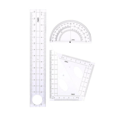 Deli G01903 Ruler Set 4 Pcs - Karout Online -Karout Online Shopping In lebanon - Karout Express Delivery 