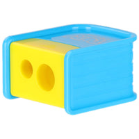 Deli R00300 Pencil  2-hole w/canister  Sharpener - Karout Online -Karout Online Shopping In lebanon - Karout Express Delivery 
