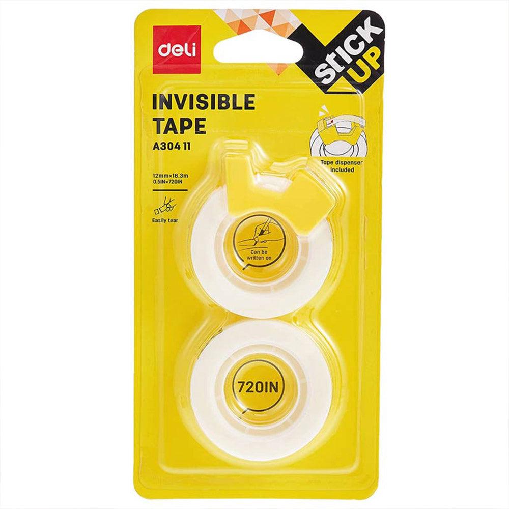 Deli A30411 Invisible Tape  12mm x 18.3M - Karout Online -Karout Online Shopping In lebanon - Karout Express Delivery 