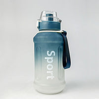 (Net) Water Bottle, BPA Free, Sport Gym Travel With Hanger With Time Marker, Leakproof - 800ml