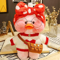 Plush Lalafanfan Duck Toys with bag and eyeglasses 26 cm - Karout Online -Karout Online Shopping In lebanon - Karout Express Delivery 