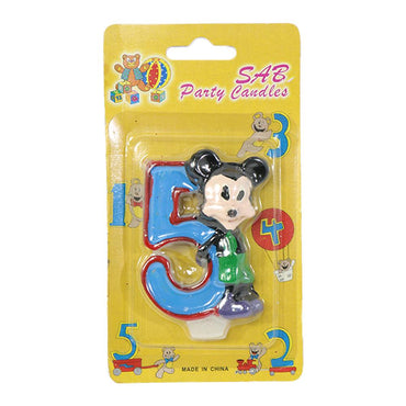 Birthday- Mickey Numbers Candle - Karout Online -Karout Online Shopping In lebanon - Karout Express Delivery 
