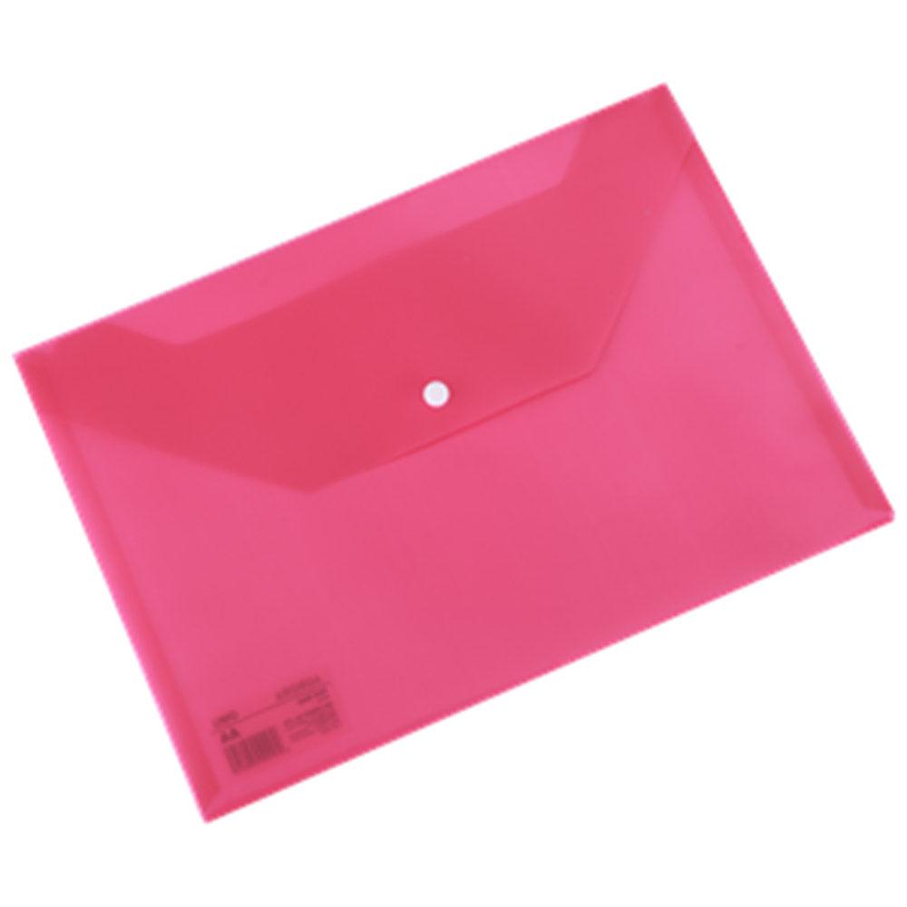 Deli EF10442 File Bag A4 - Pink/Red - Karout Online -Karout Online Shopping In lebanon - Karout Express Delivery 