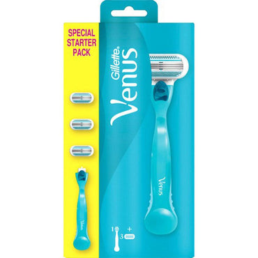 Gillette Venus Smooth Handle Women’s Razor - 1 Handle + 3 Refills - Karout Online -Karout Online Shopping In lebanon - Karout Express Delivery 