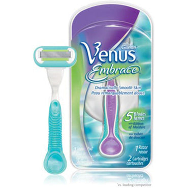Gillette Venus Embrace Razor Dramatically Smooth Skin with Razor case - 1 Piece - Karout Online -Karout Online Shopping In lebanon - Karout Express Delivery 