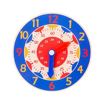 Shop Online Children Wooden Clock Toys Hour Minute Second Cognition Colorful - Karout Online Shopping In lebanon