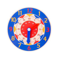 Shop Online Children Wooden Clock Toys Hour Minute Second Cognition Colorful - Karout Online Shopping In lebanon