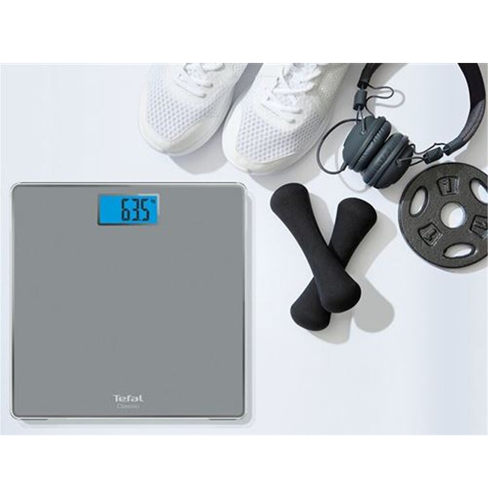 Tefal Classic PP150 Square Silver Electronic Personal Scale / PP1500V0